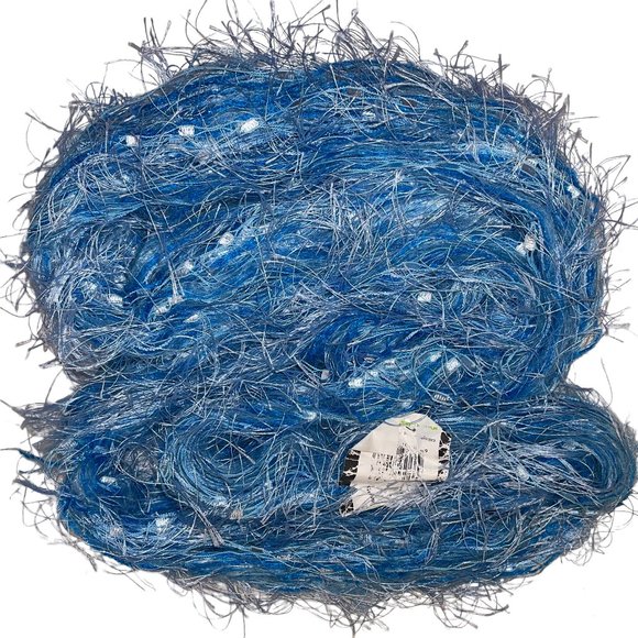 Kollage SPLENDOR Mohair Viscose Aran Bulky Feathery Multi Textured Yarn Blue - Picture 3 of 8